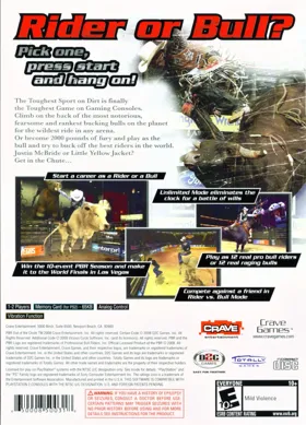 Pro Bull Riding - Out of the Chute box cover back